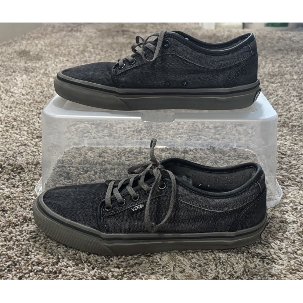 Vans Chukka Low Denim Gray/Black Skate Shoes Men's Size 7